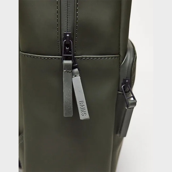 RAINS | Waterproof Minimalist Functional 1284 Field Backpack in Hunter Green - Picture 3 of 15